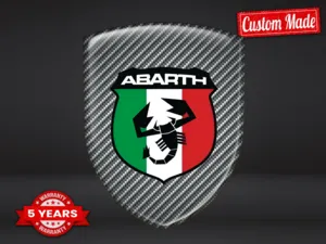 Fiat Abarth Resina Calcomanía Edición Exclusiva Pegatinas Cúpula